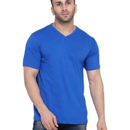 Blisstone Men Solid V-Neck Slim Fit T-shirt-picture-17