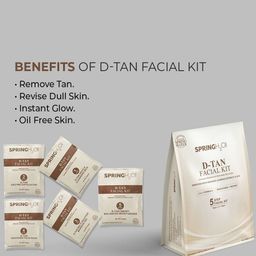 SPRING H2O Set Of 2 Charcoal & D-TAN 5 Step Facial Kit - 50 g Each image 4