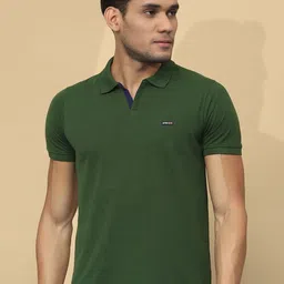 Cloak & Decker by Monte Carlo Men Solid Polo Collar T-shirt-picture-34