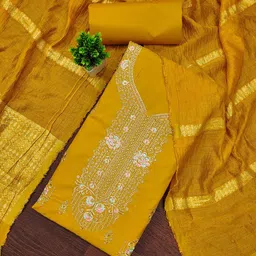 MANVAA Embroidered Unstitched Dress Material-image-42