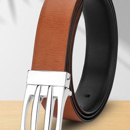 Killer Men Push Pin Closured Textured Reversible Formal Belt-picture-4