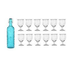 SOMIL Blue Glass Airtight Can Bottle-image-92
