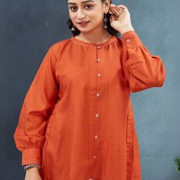 SZN Women Solid Fit & Flare High-Low Dress-image-10
