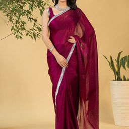 all about you Sequinned Pure Chiffon Ready To Wear Saree-image-31