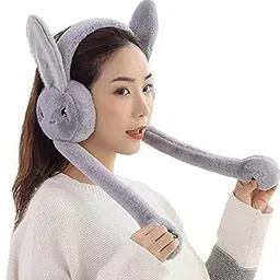 Eleg & Stilance Unisex Kids Nylon Plush Bunny Earband Caps-picture-12