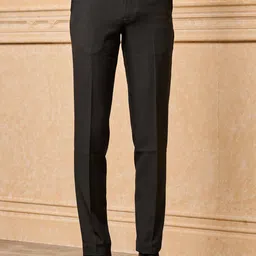 Tasva Men Slim Fit Mid-Rise Regular Fit Trouser-image-34