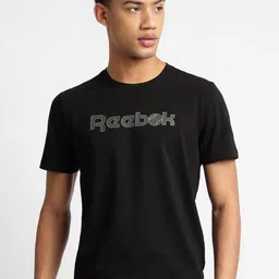 Reebok Men Solid Round Neck Cotton T-shirt-image-58