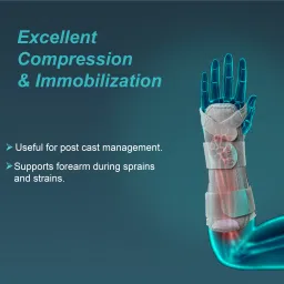 tynor Forearm Splint, Grey, Universal Size, 1 Unit Wrist Support image 2