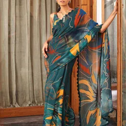 CATCHY FOREVER Floral Saree-image-61