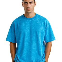 VEIRDO Oversized Tie And Dyed Drop-Shoulder Sleeves Pure Cotton T-Shirt-picture-27