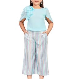 Lei-Chie Girls Short Sleeves Top With Palazzo-image-19