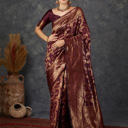 KALINI Floral Zari Banarasi Saree-image-53