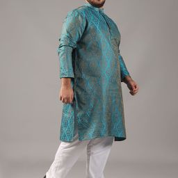 SOJANYA PLUS Men Regular Kurta with Pyjamas image 5