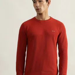 GANT Men Cotton Round Neck Full Sleeves Pullover-image-35