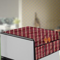 The Furnishing Tree Red Plastic Refrigerator Cover-picture-45