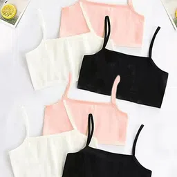 Girls Beginners Non Padded Teenager Full Coverage Cotton Bra-76