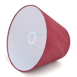 Fabindia Basix Red & White Frusturical Shaped Cotton Lampshade-picture-1