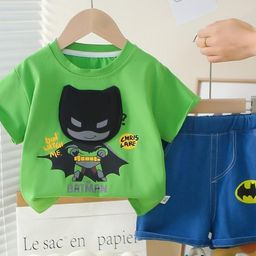 LULU & SKY Boys Printed Top with Shorts-image-48