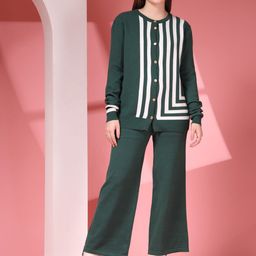 Juelle Striped Round Neck Sweater With Trousers Co-Ords-image-64