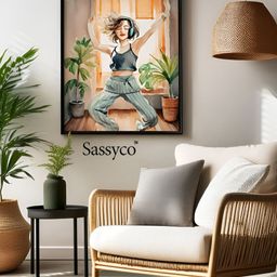 Sassyco Brown & Black 1 Piece Canvas Other Wall Paintings-image-40