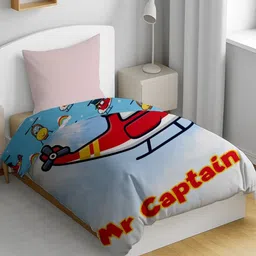 HOME PLUS STUDIOS Blue Cartoon Characters Mild Winter 150 GSM Breathable Single Bed Dohar-picture-4
