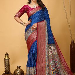 KALINI Woven Design Zari Art Silk Banarasi Saree-image-97