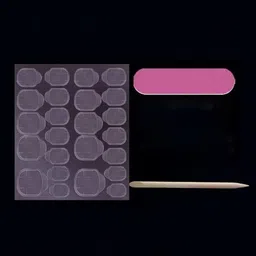 The Pink Truck Set of 24 Artificial Reusable Nails With Crush Design image 3