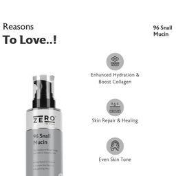 ZERO THE START 96 Snail Mucin Face Serum For Deep Hydration - 50 ml image 4