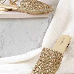 Metro Women Embellished Mules Flats-picture-19