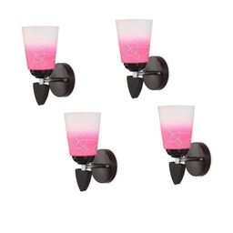 1ST TIME Pink & White Solid Glass Traditional Cylinder Wall Lamps Wall Lamps-picture-33