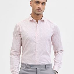 Snitch Men Classic Slim Fit Spread Collar Ethnic Motifs Printed Cotton Formal Shirt-image-55