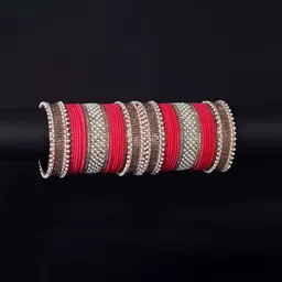 NMII Set Of 68 Cubic-Zirconia-Studded & Beaded Chuda Bangles image 2