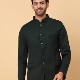 Men Solid Bandhgala Festive & Wedding Blazer-image-64