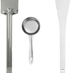 Stainless Steel Perfect Dosa Making Spoon/Ladle Set of 3 Pcs Stainless Steel Perfect Dosa Making Spoon/Ladle Set of 3 Pcs Kitchen Tool Set Stainless Steel Serving Spoon Set-13