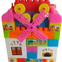 Educational Building Blocks Windmill House Set, Learning Toy for Kids 3-5 Years,-14