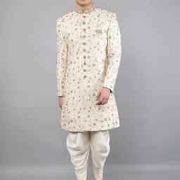 Manish Creations Embroidered Sherwani Set-image-15