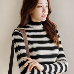 Outzidr Striped Cotton Top-picture-56