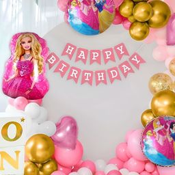 Special You 69 Pcs Pink & Yellow Balloons & Banner Festive Decor-26