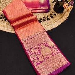 Mitera Woven Design Zari Pure Silk Kanjeevaram Saree-picture-10