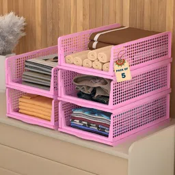 Myntra Elegant Homes 5 Pcs Foldable Kids Wardrobe Organizer-14