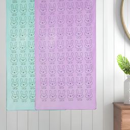 Myntra Elegant Homes Purple & Blue 2 Printed Cotton 300 GSM Bath Towel-image-83