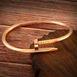 Jewels Galaxy Rose Gold-Plated Stainless Steel Cuff Bracelet-image-7