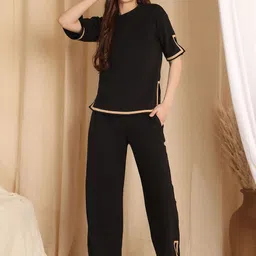 NEUDIS Round Neck Top With Trousers Co-Ords-picture-19