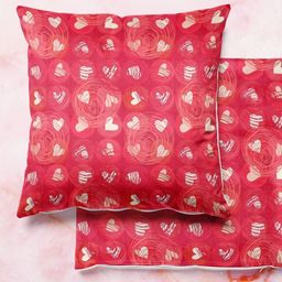 ArtzFolio Multicoloured Set of 2 Velvet Square Cushion Covers-image-62