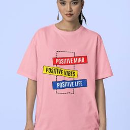 Reifica Women Typography Printed Drop-Shoulder Sleeves Applique T-shirt-image-58