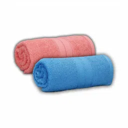 Dollar Pink & Blue 2 Pieces Cotton 600 GSM Bath Towel-16
