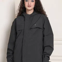 HOUSE OF VEDAS Waterproof Hooded Rain Jacket-image-60