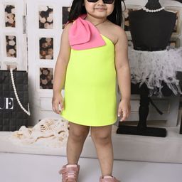 Bedtime story One Shoulder Scuba A-Line solid Dress-image-89
