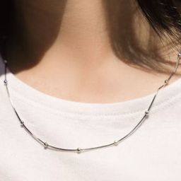 SUBHAGALANKAR Silver-Plated Necklace-54