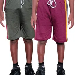 Seyor Boys Pack of 2 Outdoor Pure Cotton Regular Shorts-43